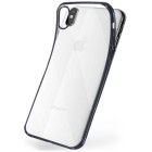 moex Chrome Case für iPhone X – Handy Bumper mit Chrom Rand – Transparente Hülle – Weiteres Produktbild 1
