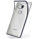 moex Chrome Case für Huawei GR5 (2016) – Handy Bumper mit Chrom Rand – Transparente Hülle – Produktbild 1