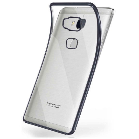 moex Chrome Case für Huawei Honor 5X – Handy Bumper mit Chrom Rand – Transparente Hülle – Weiteres Produktbild 1