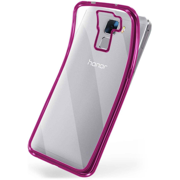 moex Chrome Case für Huawei Honor 7 – Handy Bumper mit Chrom Rand – Transparente Hülle – Weiteres Produktbild 1