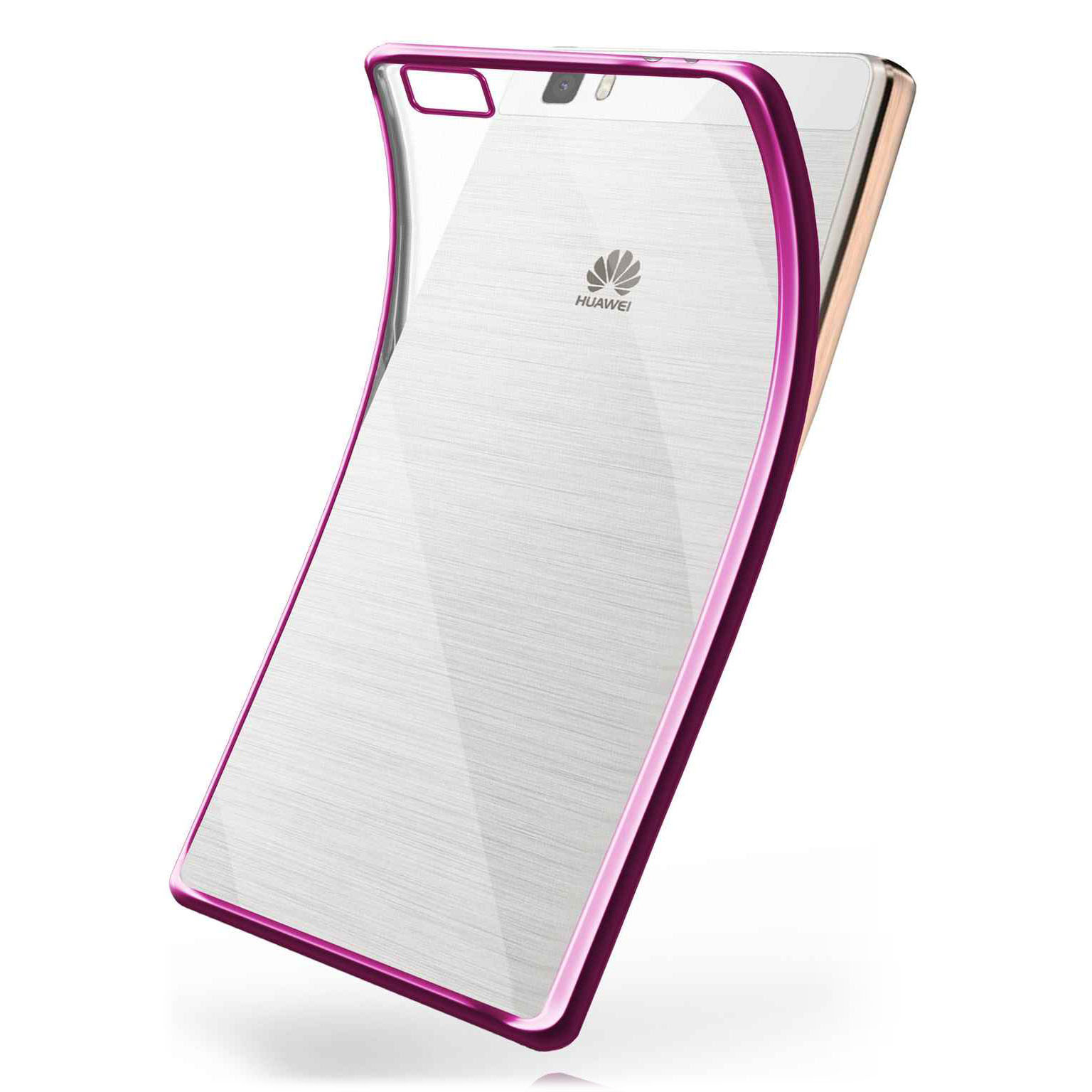 moex Chrome Case für Huawei P8 Lite 2015 – Handy Bumper mit Chrom Rand – Transparente Hülle – Weiteres Produktbild 1 moex Chrome Case für Huawei P8 Lite 2015 – Handy Bumper mit Chrom Rand – Transparente Hülle – Weiteres Produktbild 1