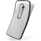 moex Chrome Case für Motorola Moto G3 – Handy Bumper mit Chrom Rand – Transparente Hülle – Weiteres Produktbild 1