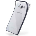 moex Chrome Case für Samsung Galaxy A5 (2015) – Handy Bumper mit Chrom Rand – Transparente Hülle – Produktbild 1