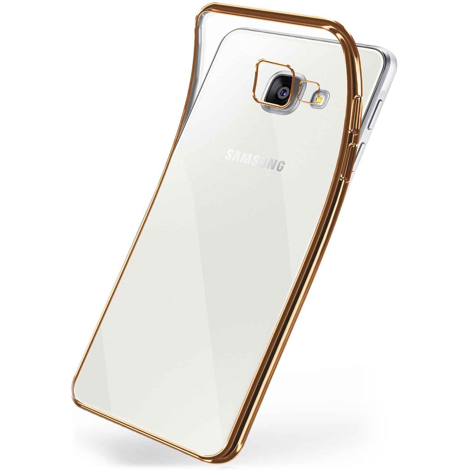 moex Chrome Case für Samsung Galaxy A5 (2016) – Handy Bumper mit Chrom Rand – Transparente Hülle – Weiteres Produktbild 1 moex Chrome Case für Samsung Galaxy A5 (2016) – Handy Bumper mit Chrom Rand – Transparente Hülle – Weiteres Produktbild 1