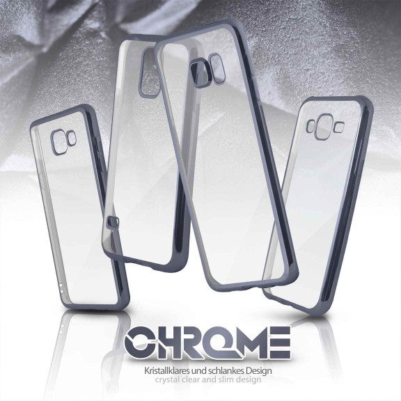 moex Chrome Case für Samsung Galaxy A5 (2016) – Handy Bumper mit Chrom Rand – Transparente Hülle – Weiteres Produktbild 6