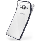 moex Chrome Case für Samsung Galaxy Grand Prime – Handy Bumper mit Chrom Rand – Transparente Hülle – Weiteres Produktbild 1