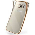moex Chrome Case für Samsung Galaxy S6 Edge – Handy Bumper mit Chrom Rand – Transparente Hülle – Weiteres Produktbild 1