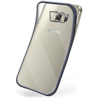 moex Chrome Case für Samsung Galaxy S6 Edge – Handy Bumper mit Chrom Rand – Transparente Hülle – Weiteres Produktbild 1