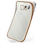 moex Chrome Case für Samsung Galaxy S6 – Handy Bumper mit Chrom Rand – Transparente Hülle – Weiteres Produktbild 1