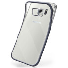 moex Chrome Case für Samsung Galaxy S6 – Handy Bumper mit Chrom Rand – Transparente Hülle – Weiteres Produktbild 1
