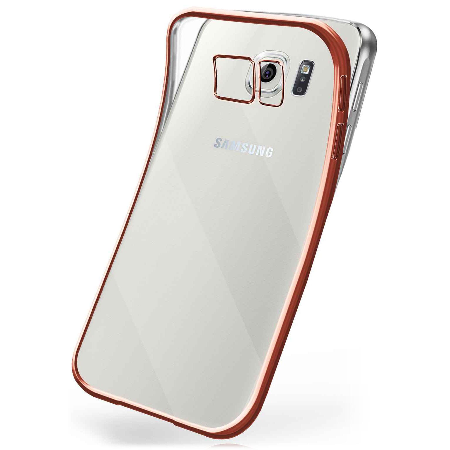 moex Chrome Case für Samsung Galaxy S6 – Handy Bumper mit Chrom Rand – Transparente Hülle – Weiteres Produktbild 1 moex Chrome Case für Samsung Galaxy S6 – Handy Bumper mit Chrom Rand – Transparente Hülle – Weiteres Produktbild 1