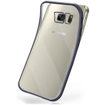 moex Chrome Case für Samsung Galaxy S7 Edge – Handy Bumper mit Chrom Rand – Transparente Hülle – Anthracite-Black moex Chrome Case für Samsung Galaxy S7 Edge – Handy Bumper mit Chrom Rand – Transparente Hülle – Anthracite-Black