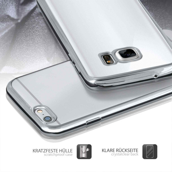 moex Chrome Case für Samsung Galaxy S7 – Handy Bumper mit Chrom Rand – Transparente Hülle – Weiteres Produktbild 5