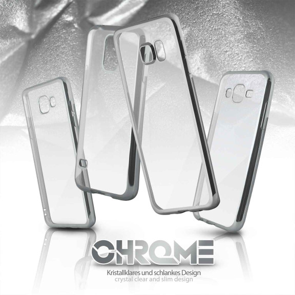 moex Chrome Case für Samsung Galaxy S7 – Handy Bumper mit Chrom Rand – Transparente Hülle – Weiteres Produktbild 6
