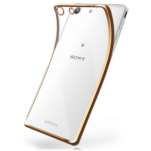 moex Chrome Case für Sony Xperia M5 – Handy Bumper mit Chrom Rand – Transparente Hülle – Weiteres Produktbild 1 moex Chrome Case für Sony Xperia M5 – Handy Bumper mit Chrom Rand – Transparente Hülle – Weiteres Produktbild 1