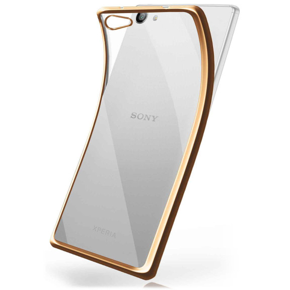 moex Chrome Case für Sony Xperia Z5 Compact – Handy Bumper mit Chrom Rand – Transparente Hülle – Weiteres Produktbild 1