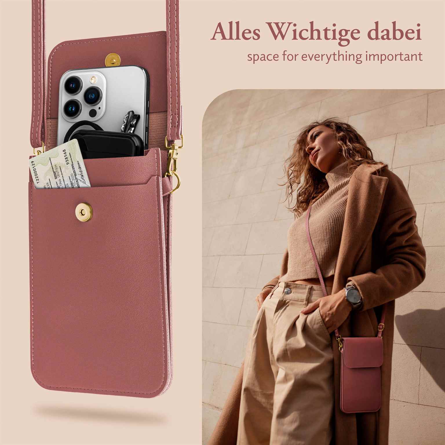 moex CitySling iPhone 12 Pro Handytasche zum Umhängen – Weiteres Produktbild 6