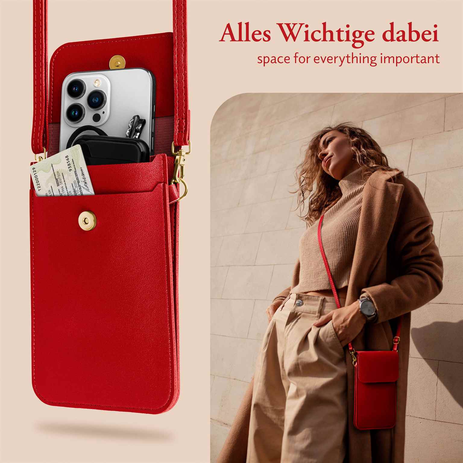 moex CitySling HMD Arc Handytasche zum Umhängen – Weiteres Produktbild 6