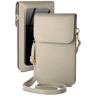 moex moex CitySling Motorola Moto G37 Power Handytasche zum Umhängen – Silbergrau