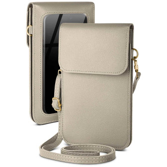 moex moex CitySling Samsung Galaxy Z Fold 8 Ultra Handytasche zum Umhängen – Silbergrau
