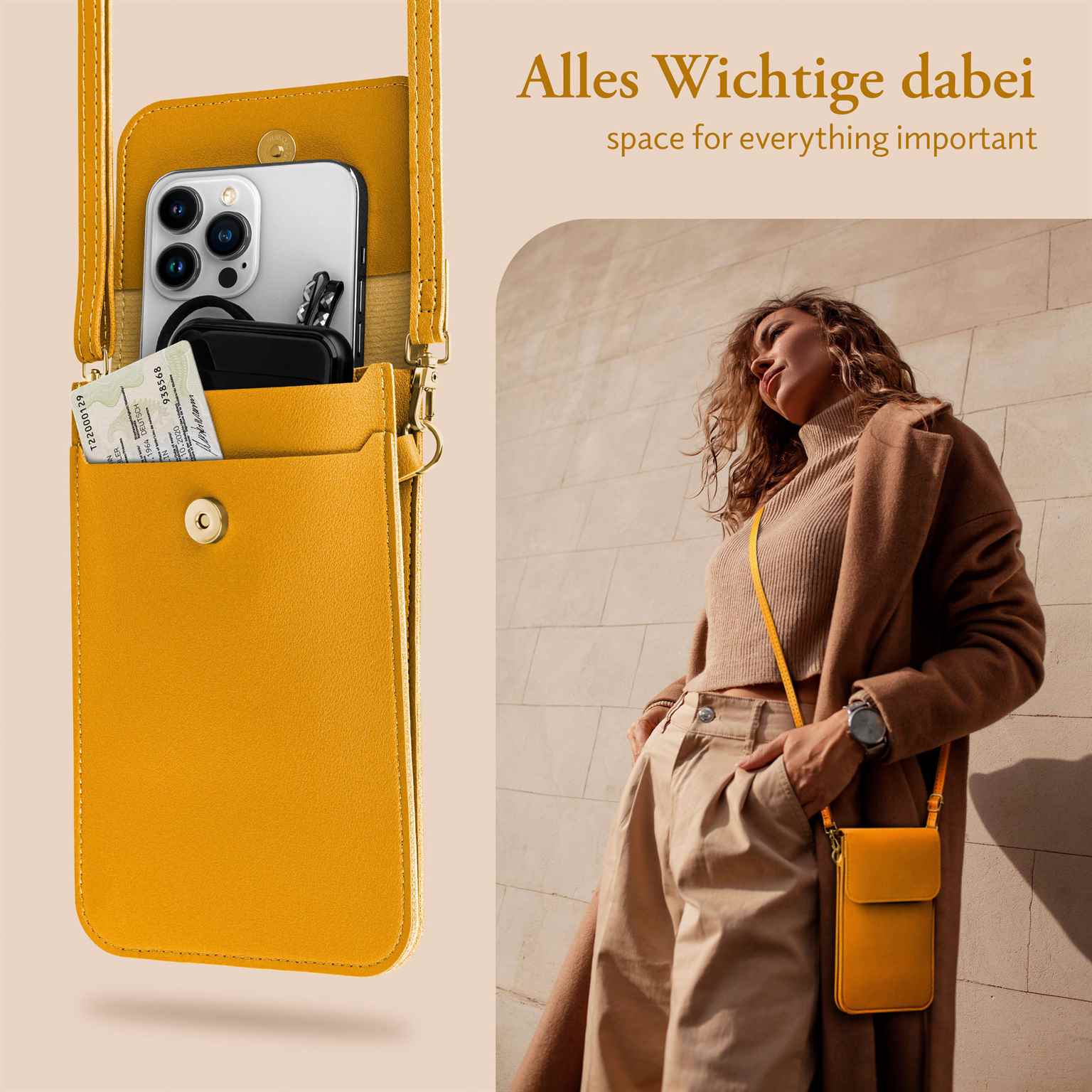 moex CitySling Motorola Edge 40 Neo Handytasche zum Umhängen – Weiteres Produktbild 6