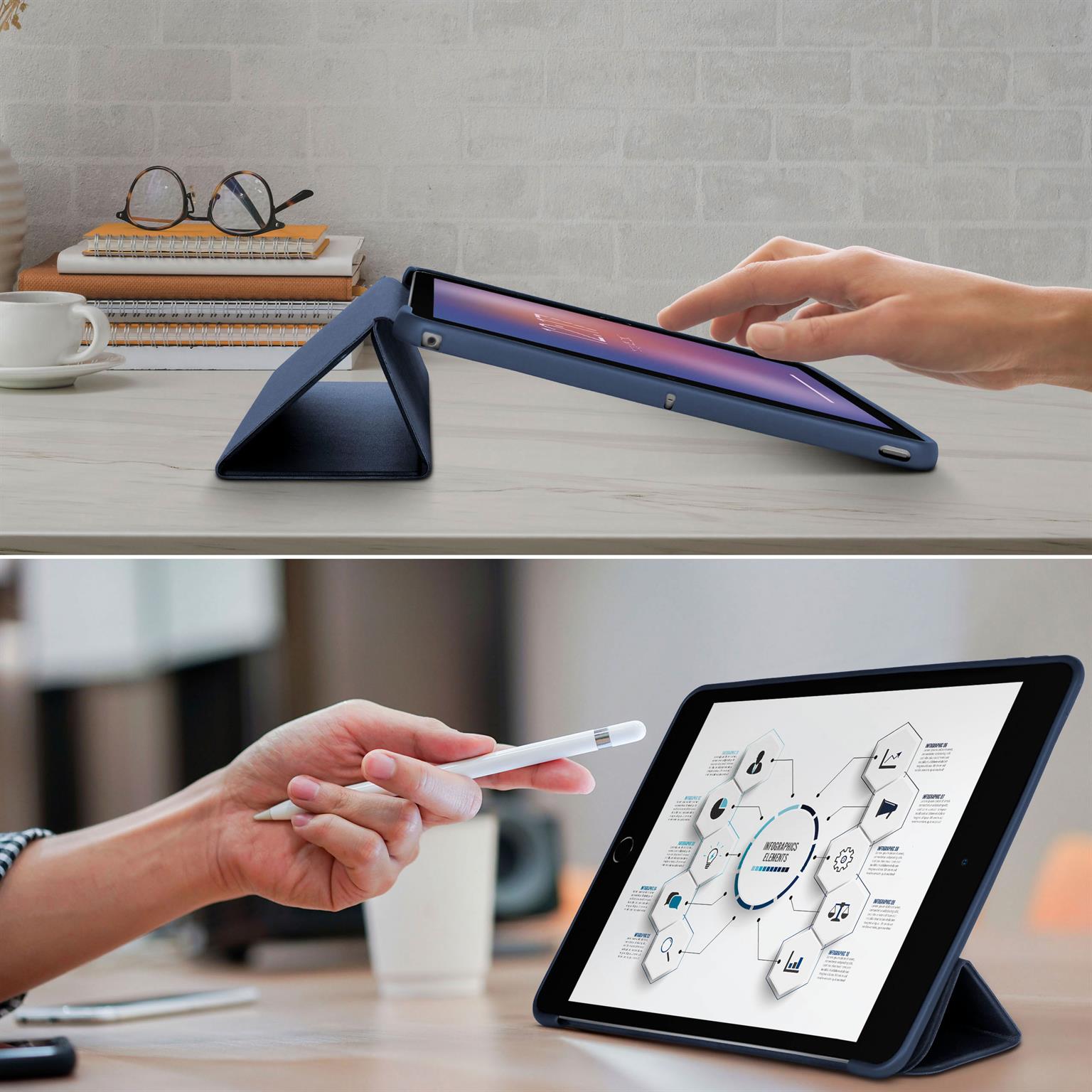 ONEFLOW Clarity Case iPad 6 (2018) Flip Cover mit Stand – Weiteres Produktbild 7