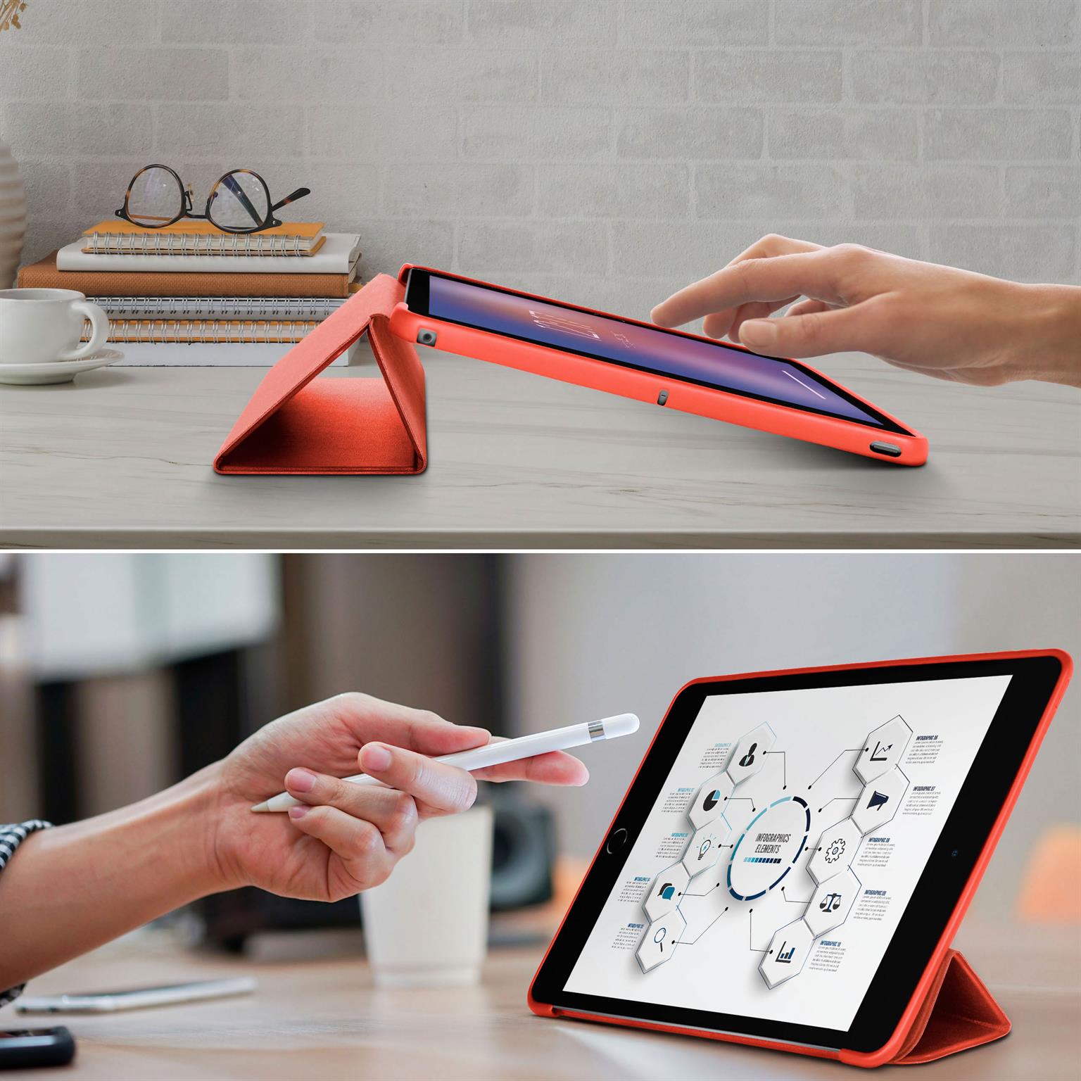 ONEFLOW Clarity Case iPad Air 1 (2013) Flip Cover mit Stand – Weiteres Produktbild 7