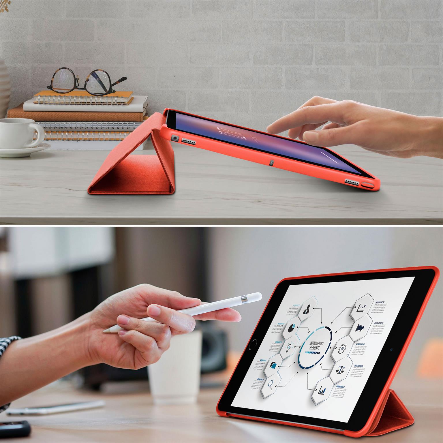ONEFLOW Clarity Case iPad Air 3 (2019) Flip Cover mit Stand – Weiteres Produktbild 7