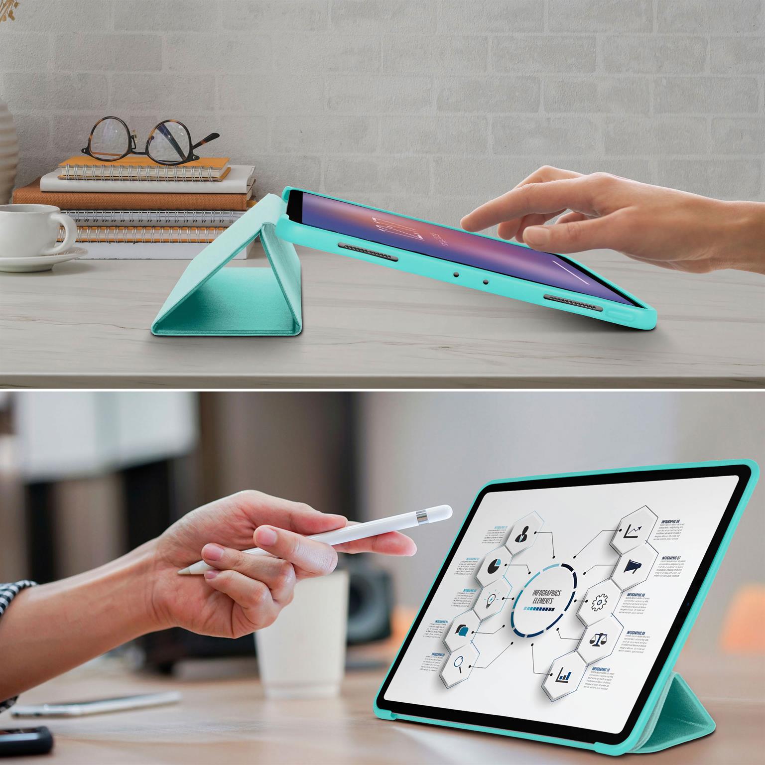 ONEFLOW Clarity Case iPad Pro 11 (2018) Flip Cover mit Stand – Weiteres Produktbild 7