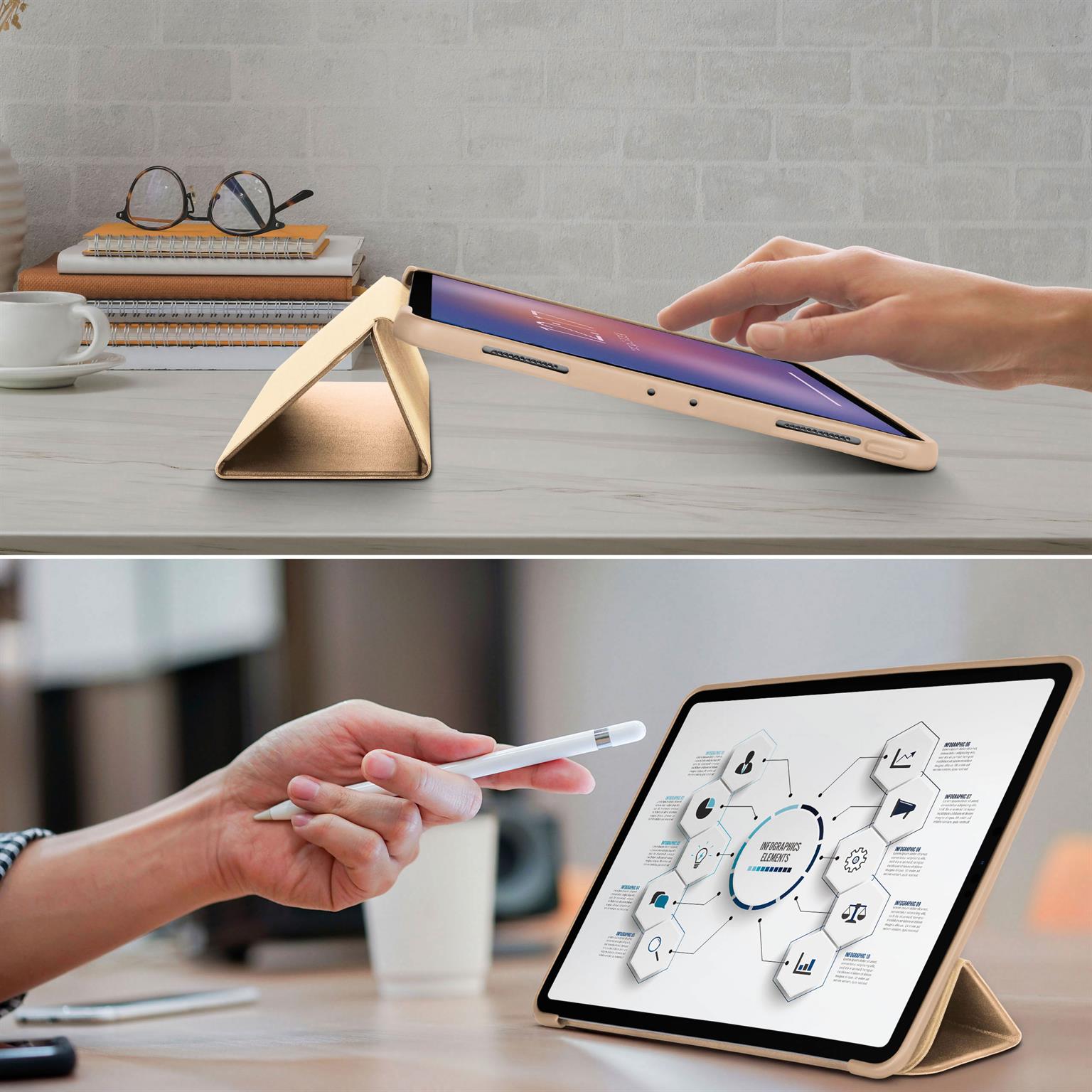 ONEFLOW Clarity Case iPad Pro 11 (2021) Flip Cover mit Stand – Weiteres Produktbild 7