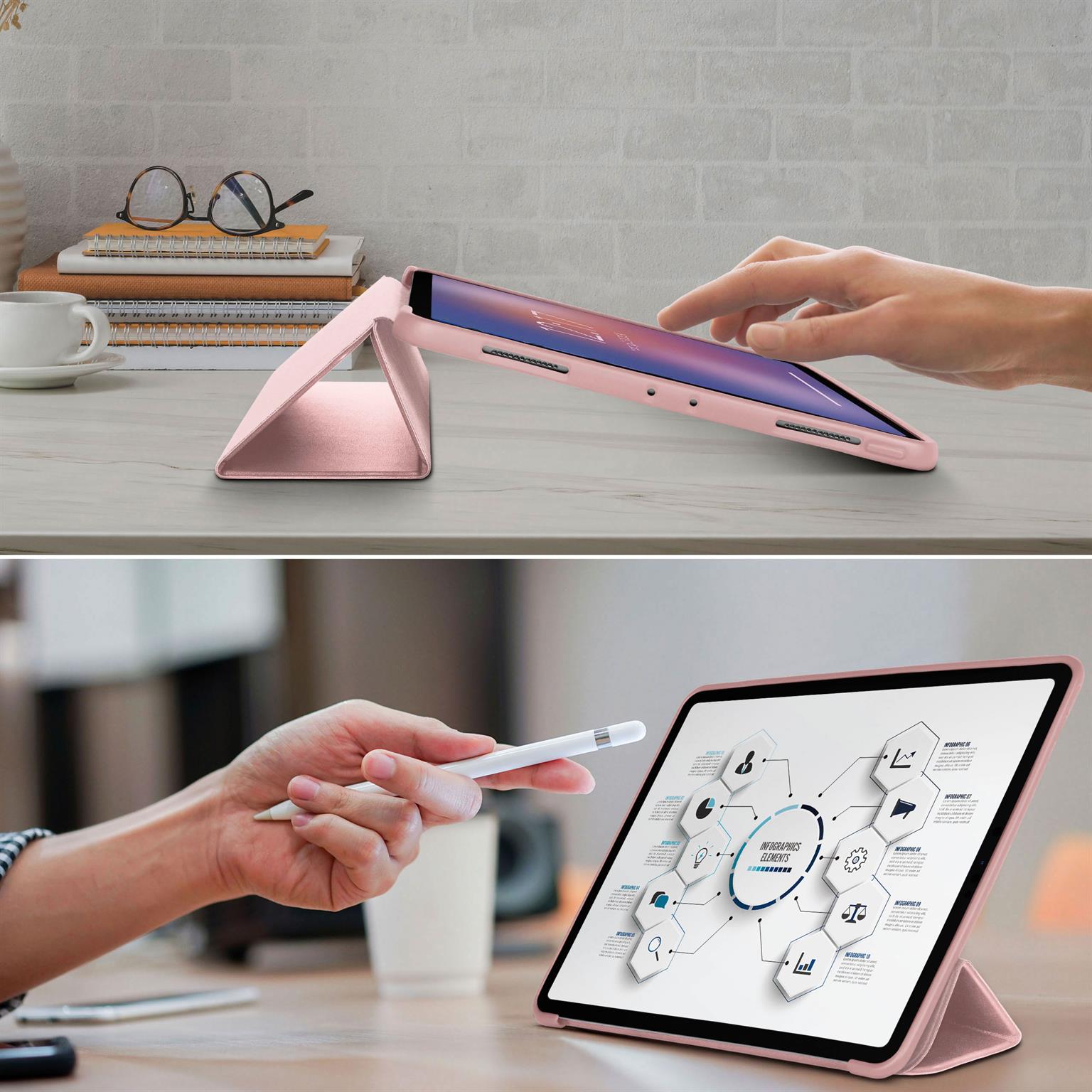 ONEFLOW Clarity Case iPad Pro 11 (2021) Flip Cover mit Stand – Weiteres Produktbild 7