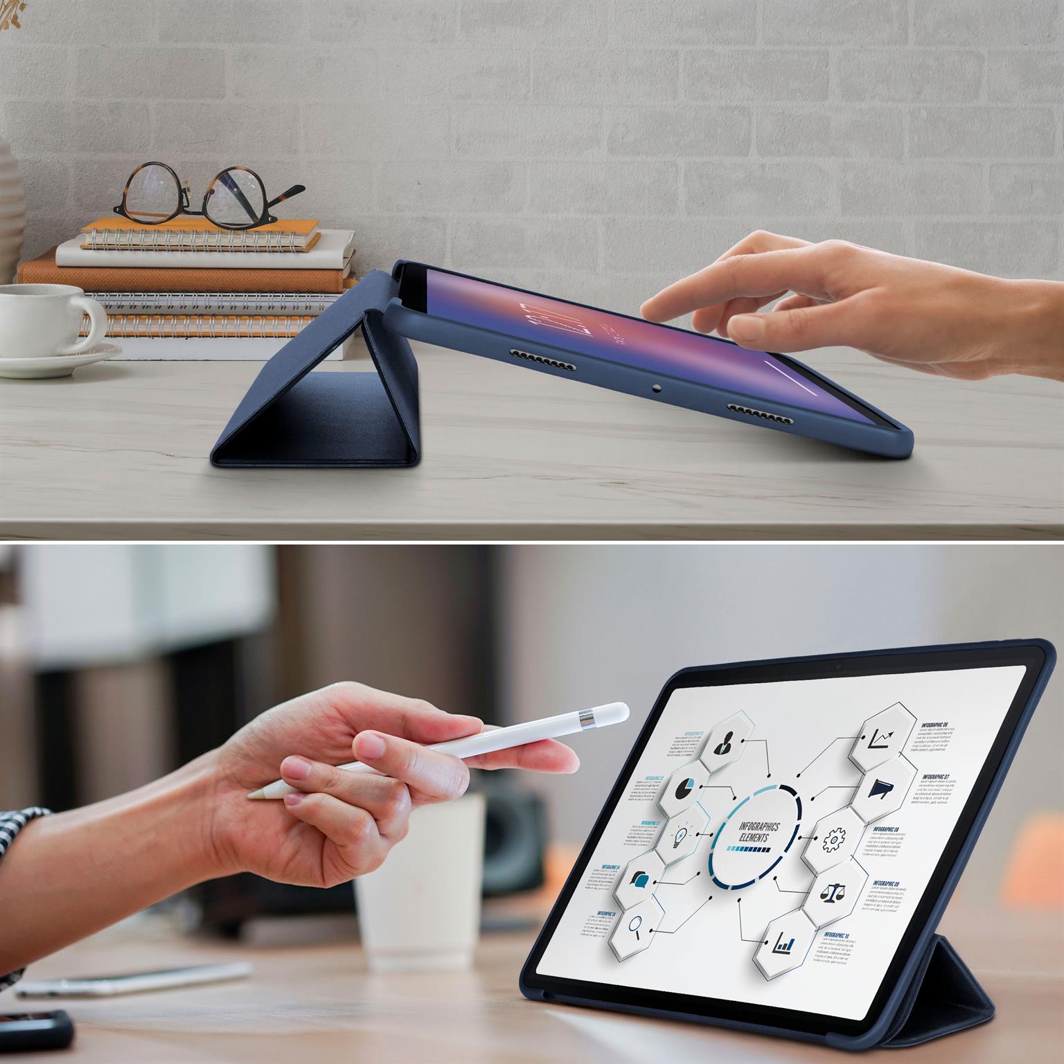 ONEFLOW Clarity Case Samsung Galaxy Tab A8 (2021) Flip Cover mit Stand – Weiteres Produktbild 7
