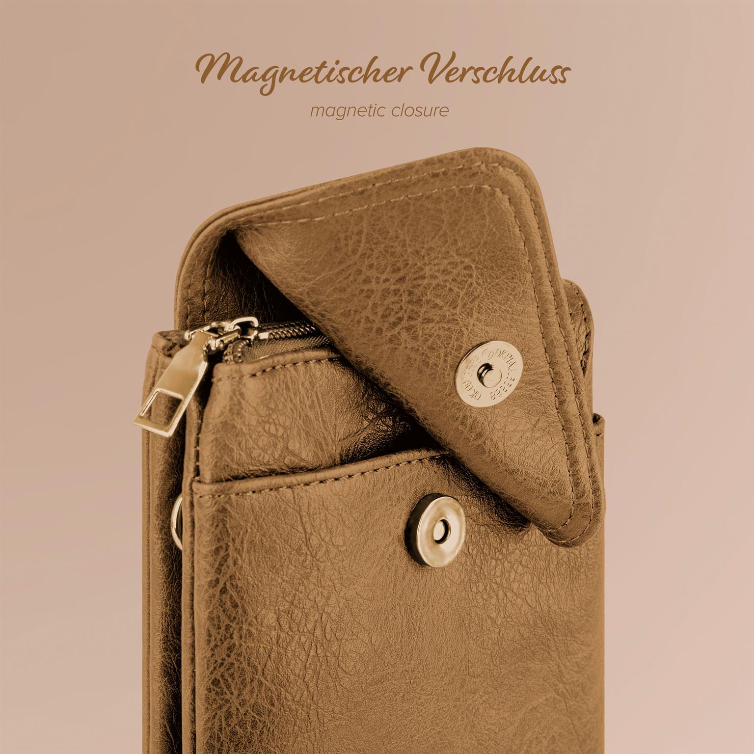moex Handytasche zum Umhängen für Damen aus Leder – Classic Sling – Weiteres Produktbild 6