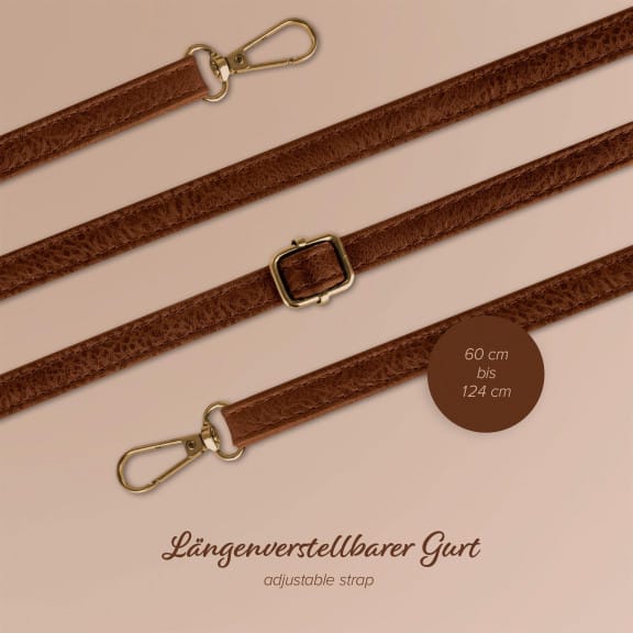 moex Handytasche zum Umhängen für Damen aus Leder – Classic Sling – Weiteres Produktbild 5 moex Handytasche zum Umhängen für Damen aus Leder – Classic Sling – Weiteres Produktbild 5