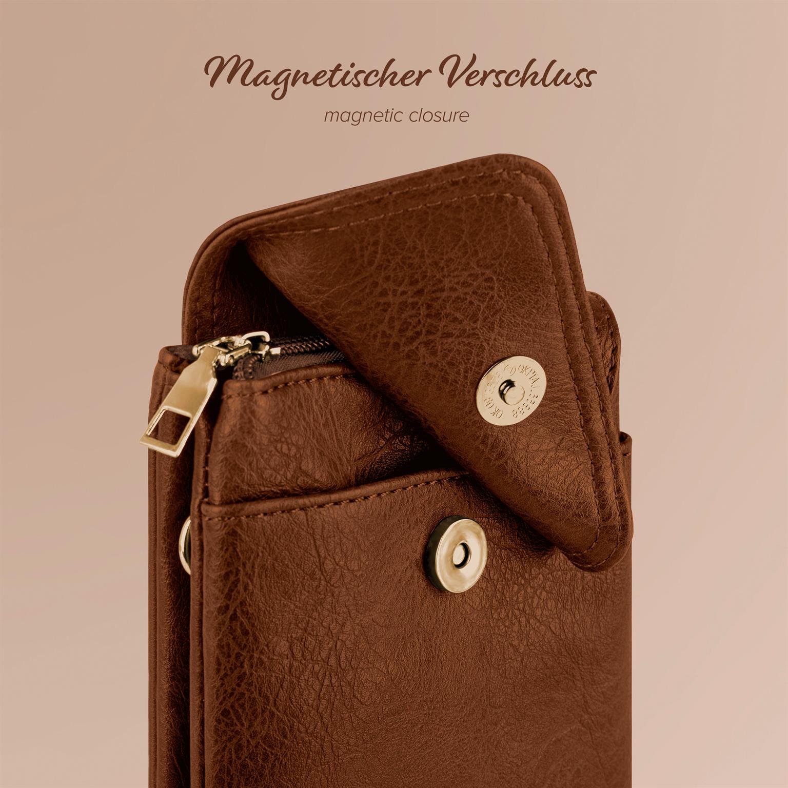 moex Handytasche zum Umhängen für Damen aus Leder – Classic Sling – Weiteres Produktbild 7 moex Handytasche zum Umhängen für Damen aus Leder – Classic Sling – Weiteres Produktbild 7