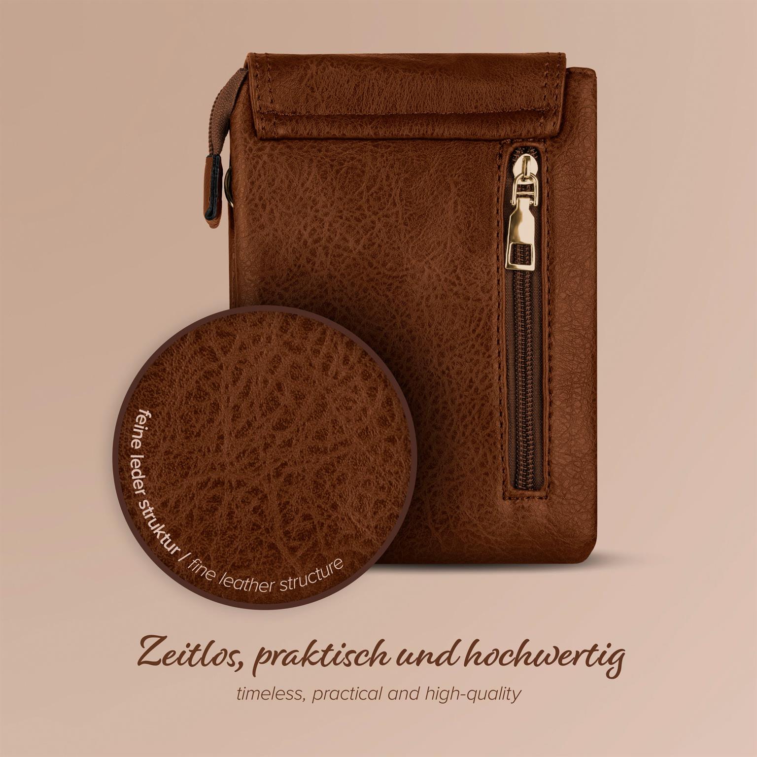 moex Handytasche zum Umhängen für Damen aus Leder – Classic Sling – Weiteres Produktbild 8 moex Handytasche zum Umhängen für Damen aus Leder – Classic Sling – Weiteres Produktbild 8