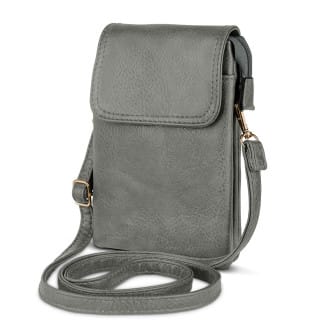 moex Handytasche zum Umhängen für Damen aus Leder – Classic Sling – Slate Gray moex Handytasche zum Umhängen für Damen aus Leder – Classic Sling – Slate Gray