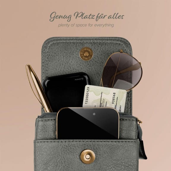 moex Handytasche zum Umhängen für Damen aus Leder – Classic Sling – Weiteres Produktbild 4 moex Handytasche zum Umhängen für Damen aus Leder – Classic Sling – Weiteres Produktbild 4