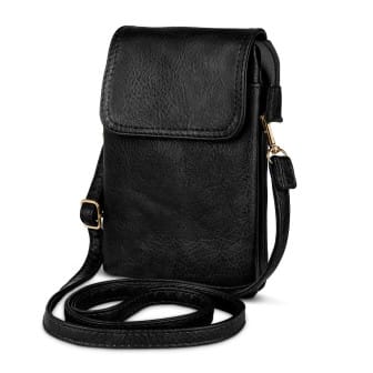 moex Handytasche zum Umhängen für Damen aus Leder – Classic Sling – Jet Black moex Handytasche zum Umhängen für Damen aus Leder – Classic Sling – Jet Black