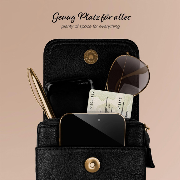 moex Handytasche zum Umhängen für Damen aus Leder – Classic Sling – Weiteres Produktbild 4