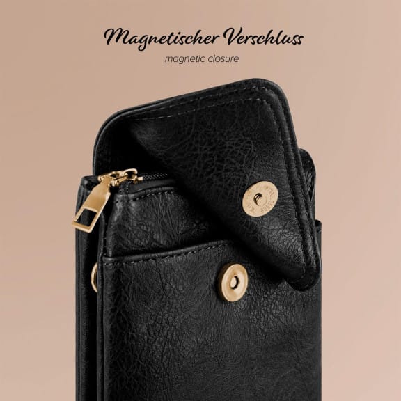 moex Handytasche zum Umhängen für Damen aus Leder – Classic Sling – Weiteres Produktbild 7 moex Handytasche zum Umhängen für Damen aus Leder – Classic Sling – Weiteres Produktbild 7