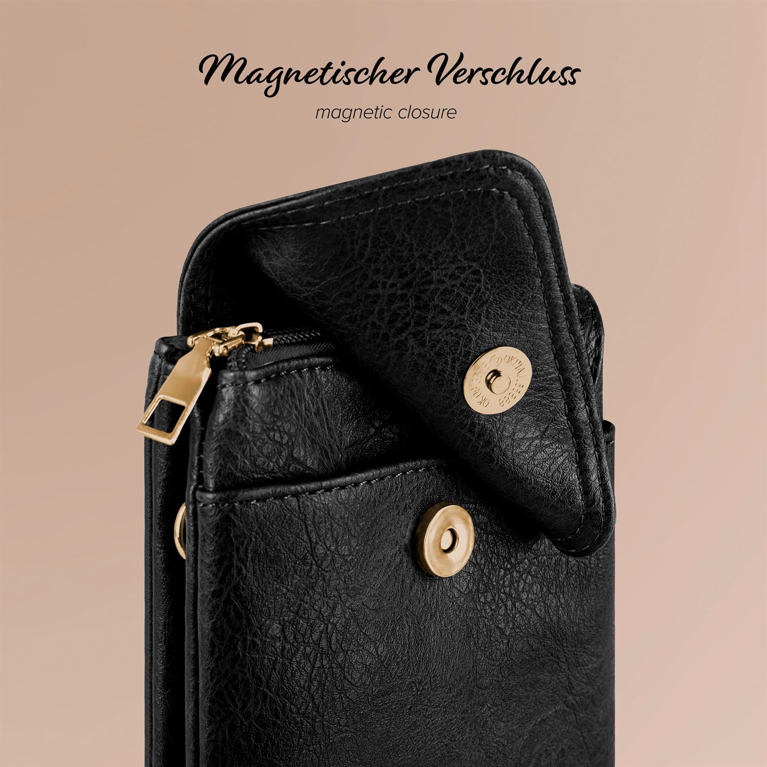 moex Handytasche zum Umhängen für Damen aus Leder – Classic Sling – Weiteres Produktbild 7 moex Handytasche zum Umhängen für Damen aus Leder – Classic Sling – Weiteres Produktbild 7