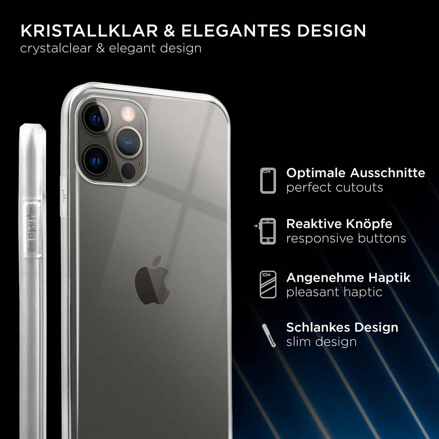 ONEFLOW Clear Case iPhone 12 Pro Max Silikonhülle transparent – Weiteres Produktbild 2 ONEFLOW Clear Case iPhone 12 Pro Max Silikonhülle transparent – Weiteres Produktbild 2