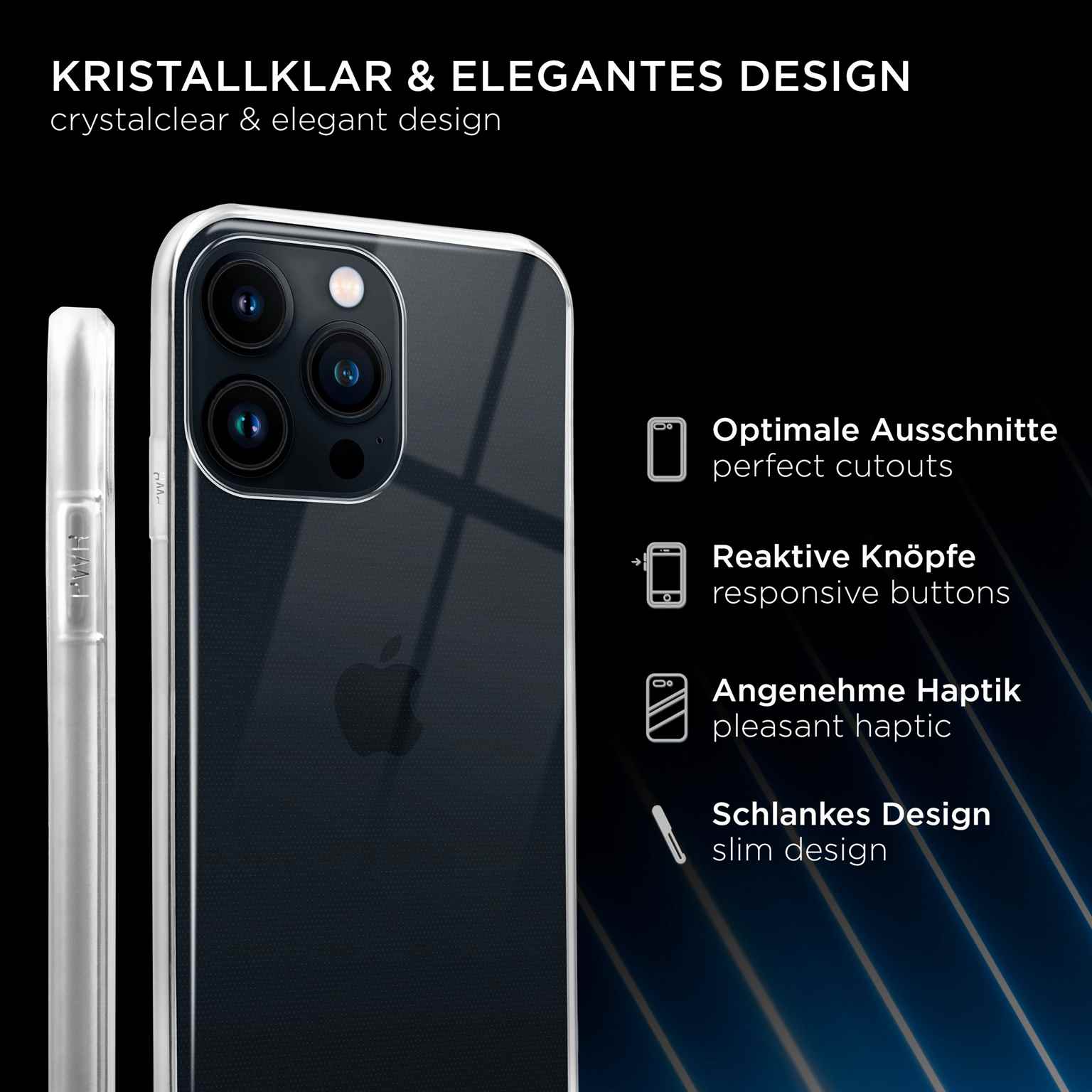 ONEFLOW Clear Case iPhone 13 Pro Max Silikonhülle transparent – Weiteres Produktbild 2 ONEFLOW Clear Case iPhone 13 Pro Max Silikonhülle transparent – Weiteres Produktbild 2