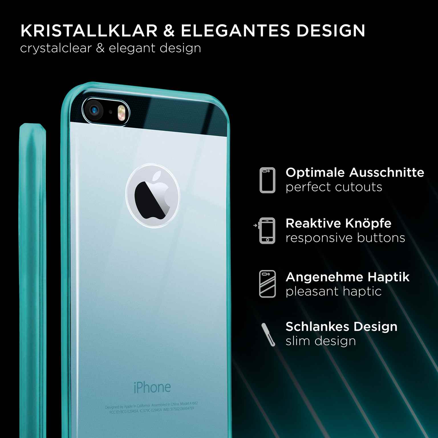 ONEFLOW Clear Case iPhone 5 Silikonhülle transparent – Weiteres Produktbild 2