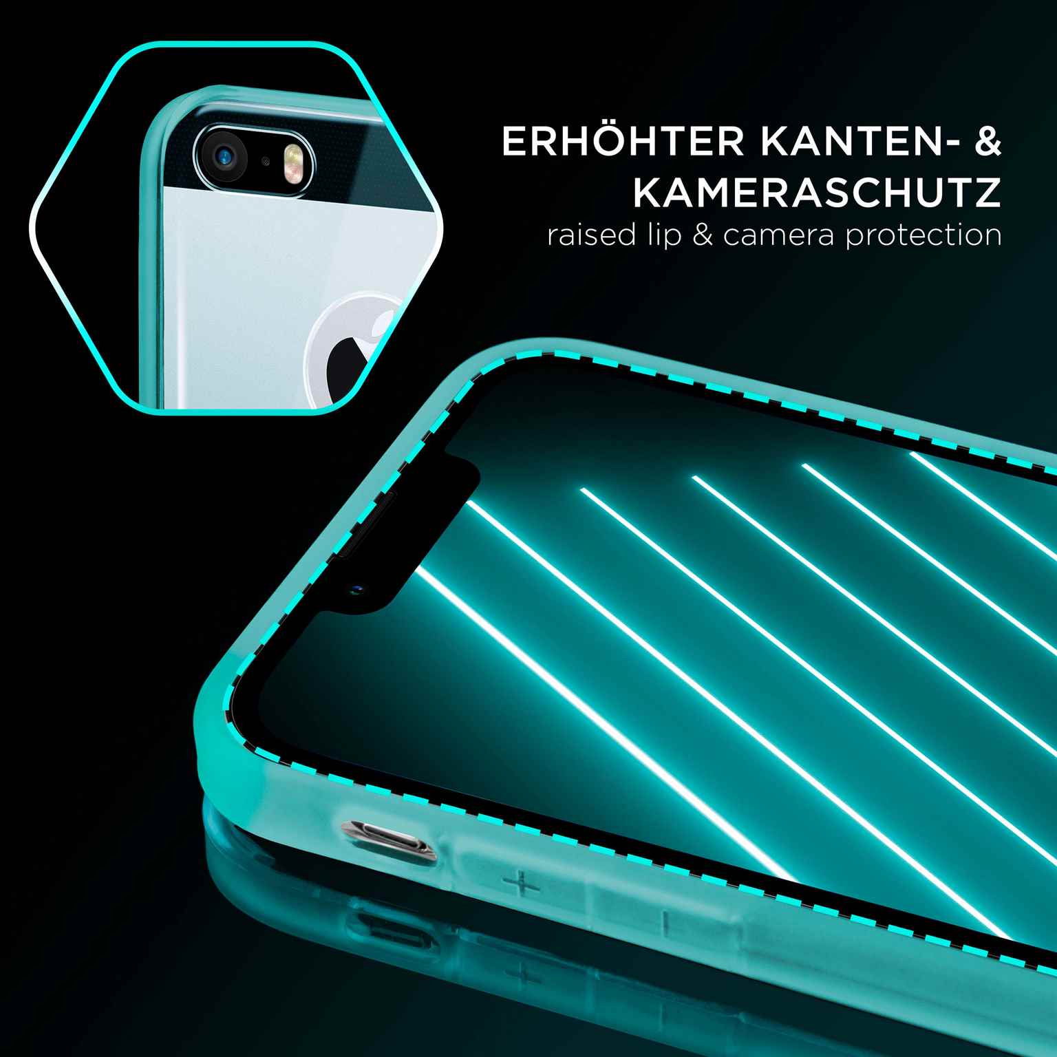 ONEFLOW Clear Case iPhone 5 Silikonhülle transparent – Weiteres Produktbild 3