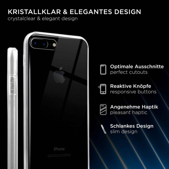 ONEFLOW Clear Case iPhone 7 Plus Silikonhülle transparent – Weiteres Produktbild 2 ONEFLOW Clear Case iPhone 7 Plus Silikonhülle transparent – Weiteres Produktbild 2