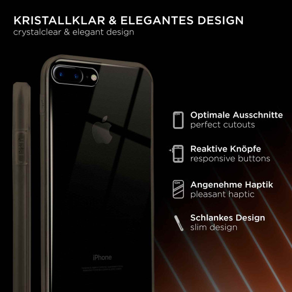 ONEFLOW Clear Case iPhone 8 Plus Silikonhülle transparent – Weiteres Produktbild 2 ONEFLOW Clear Case iPhone 8 Plus Silikonhülle transparent – Weiteres Produktbild 2