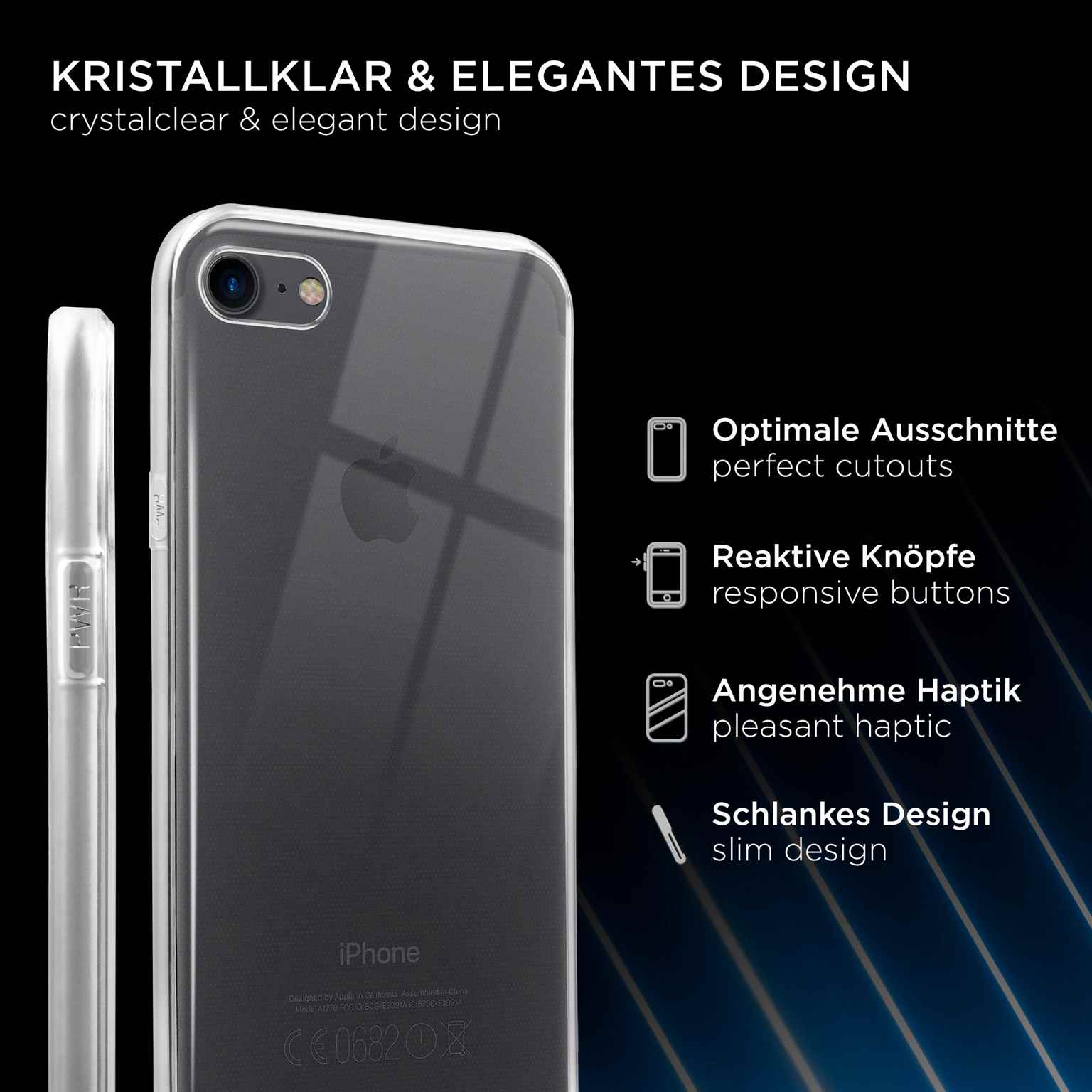 ONEFLOW Clear Case iPhone 8 Silikonhülle transparent – Weiteres Produktbild 2 ONEFLOW Clear Case iPhone 8 Silikonhülle transparent – Weiteres Produktbild 2