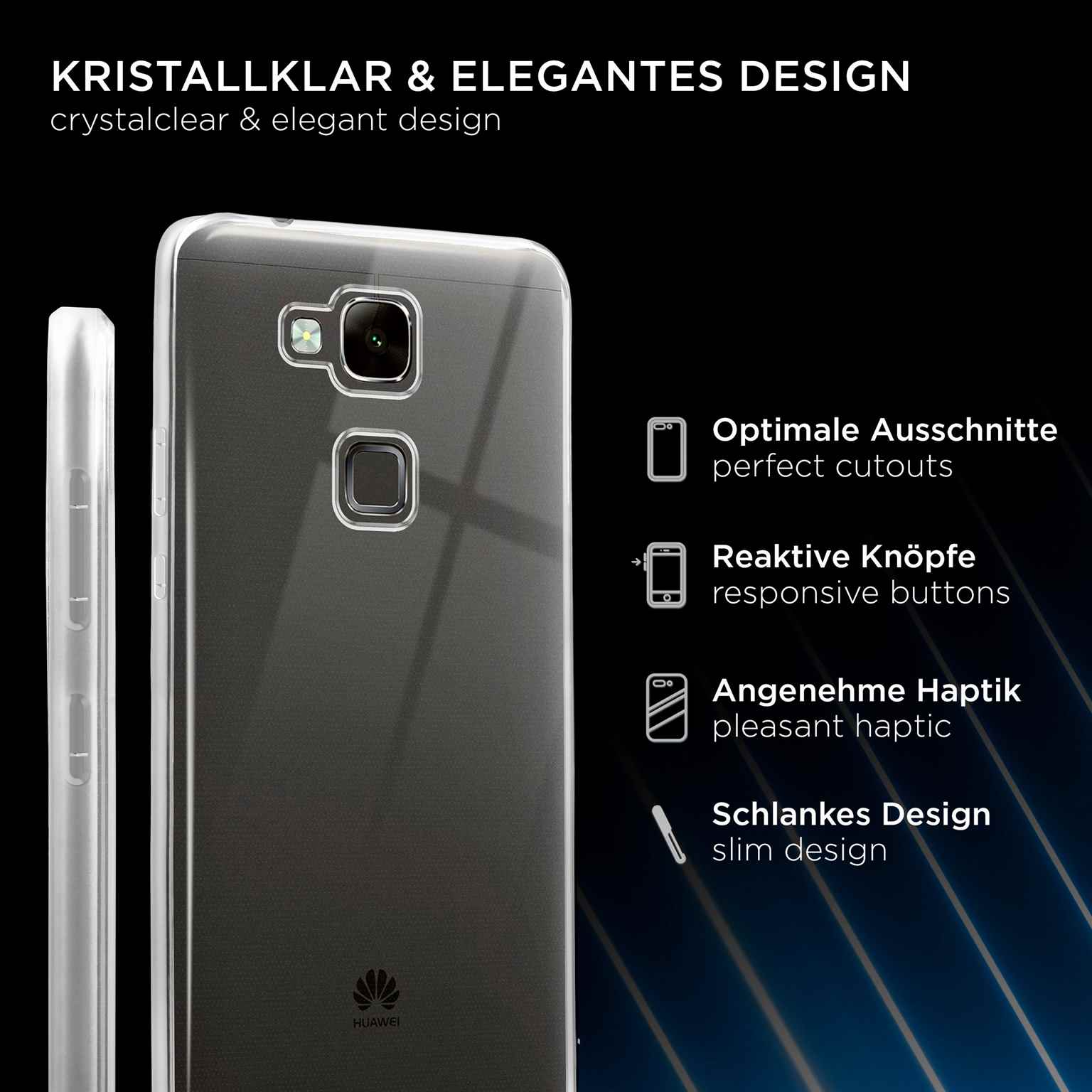 ONEFLOW Clear Case Huawei Ascend Mate 7 Silikonhülle transparent – Weiteres Produktbild 2 ONEFLOW Clear Case Huawei Ascend Mate 7 Silikonhülle transparent – Weiteres Produktbild 2